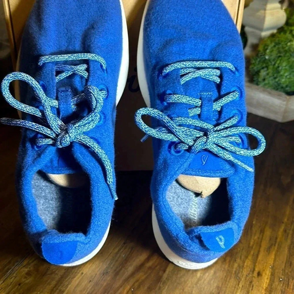 allbirds wool runners sneakers shoes blue color size 11 men GUC - Picture 7 of 8